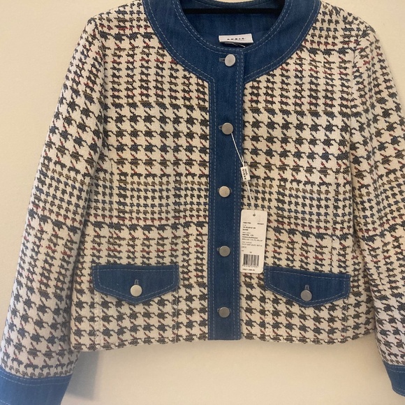 Akris Punto Houndstooth Jacquard Jacket New size 10 - Picture 7 of 10